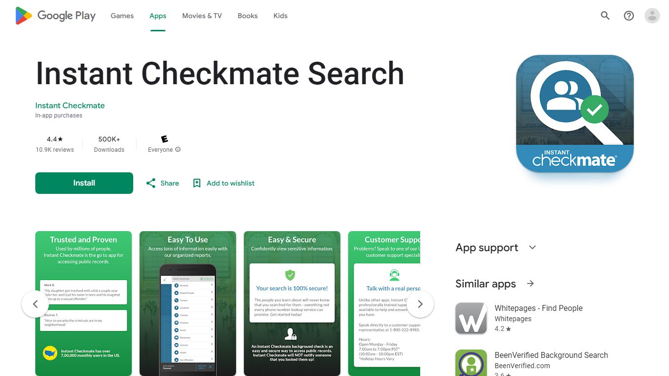 Instant Checkmate Search - Apps on Google Play